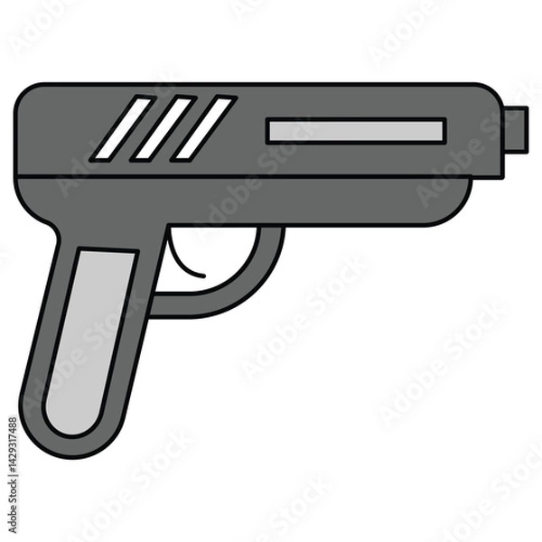 Obraz Pistol Icon Vector Design