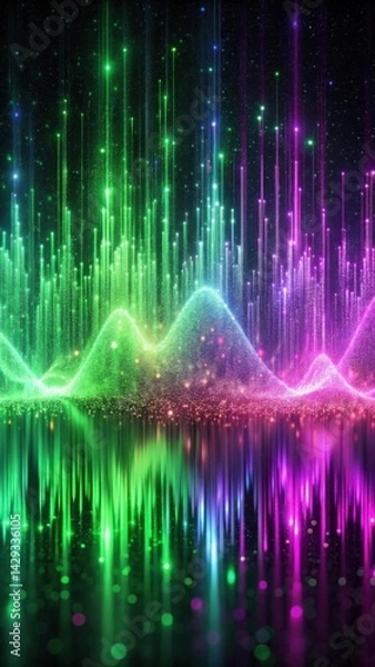 Fototapeta Glitch Gradient Noise Wave Wallpaper