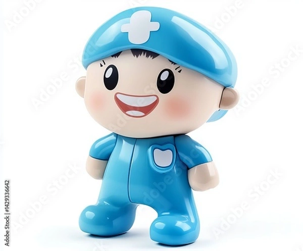 Obraz Dental Assistant isolated white background