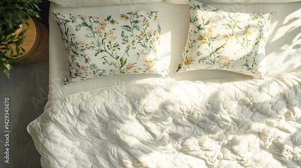 Fototapeta Flatlay of Bedtime Ritual Items