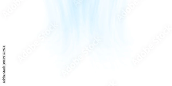 Fototapeta Air flow Isolated PNG and vector isolated. Effect of winter air and wind stream waves effect in blue color.