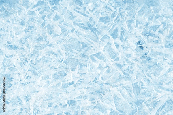 Fototapeta ice background texture. ice with different shapes and cracks.