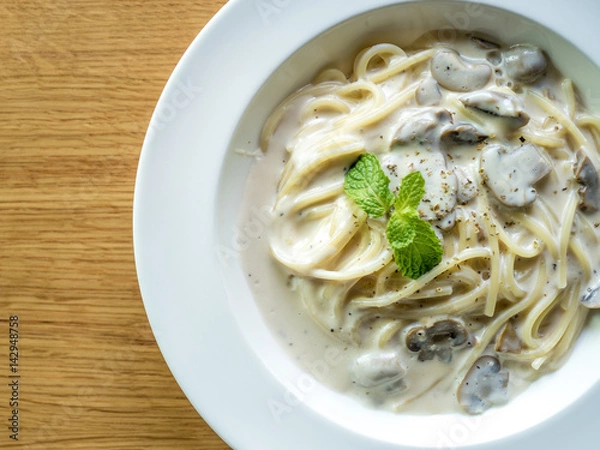 Obraz spaghetti cabonara