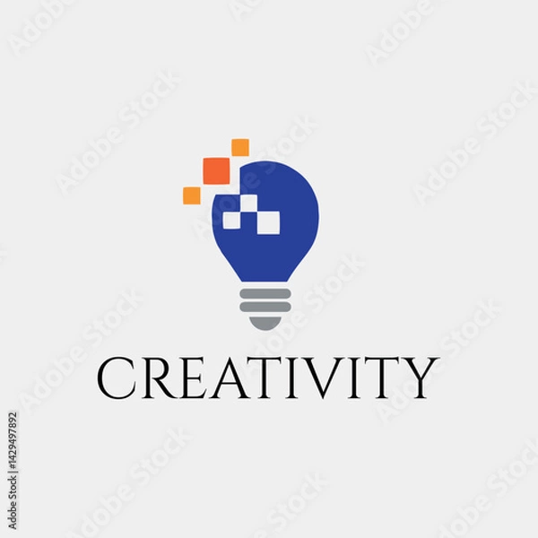 Fototapeta creativity innovation logo design vector	