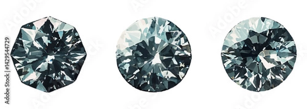 Fototapeta ダイヤの宝石のイラスト