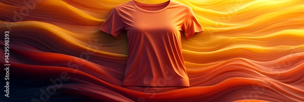 Obraz Orange T-Shirt 3D Render