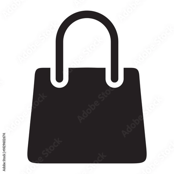 Fototapeta Bag icon or logo isolated sign symbol vector illustration - Collection of high quality black style vector icons