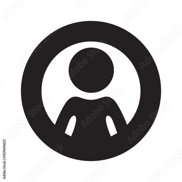 Obraz User icon or logo isolated sign symbol vector illustration - Collection of high quality black style vector icons