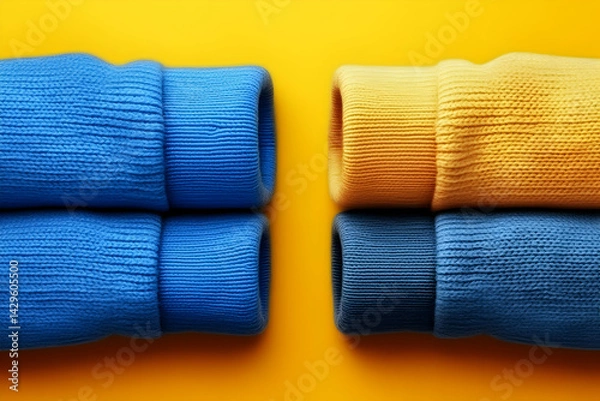 Obraz Colorful Knitwear Background