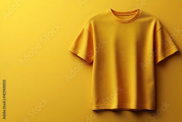 Obraz Mustard Yellow T-Shirt 3D Render
