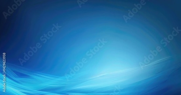 Fototapeta a professional and simple background for a powerpoint slide, blue in color, education presentation 