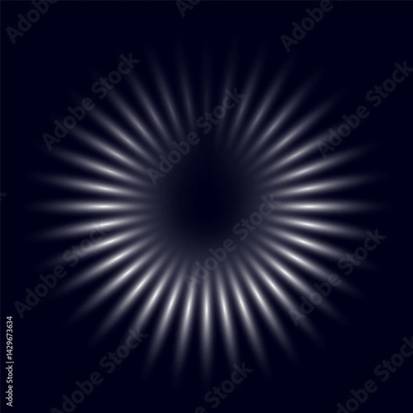 Fototapeta Radial lines abstract background, vector illustration.