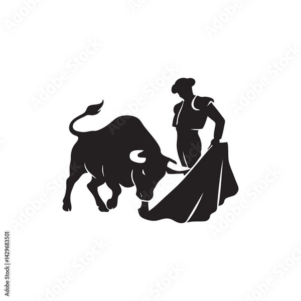 Obraz silhouette of matador 