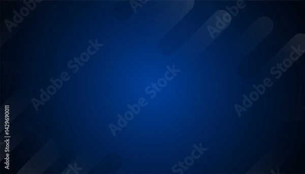 Fototapeta Abstract blue background decorative by perspective lines with copy space, Vector illustration