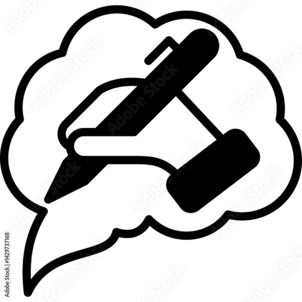 Fototapeta Design Thinking mixed icon
