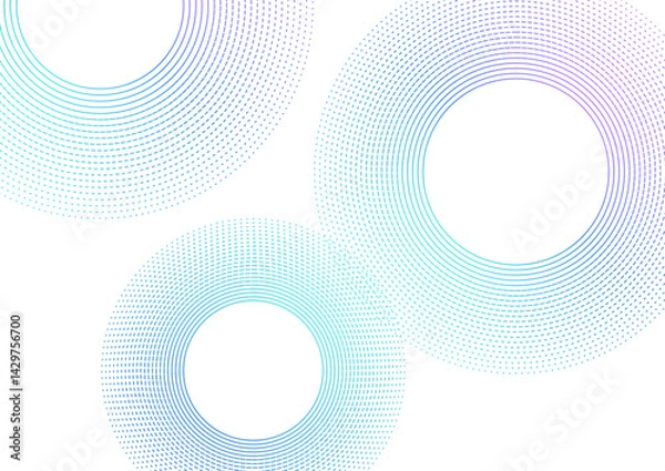 Obraz 波紋 ウェーブ グラフィック 背景素材	