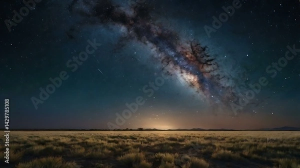 Fototapeta night sky with clouds