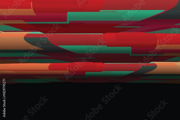 Fototapeta Abstract colorful Perspective rectangles background.