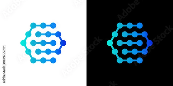 Obraz digital technology vector logo