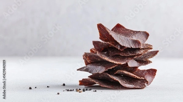 Obraz Delicious Beef Jerky Stacks