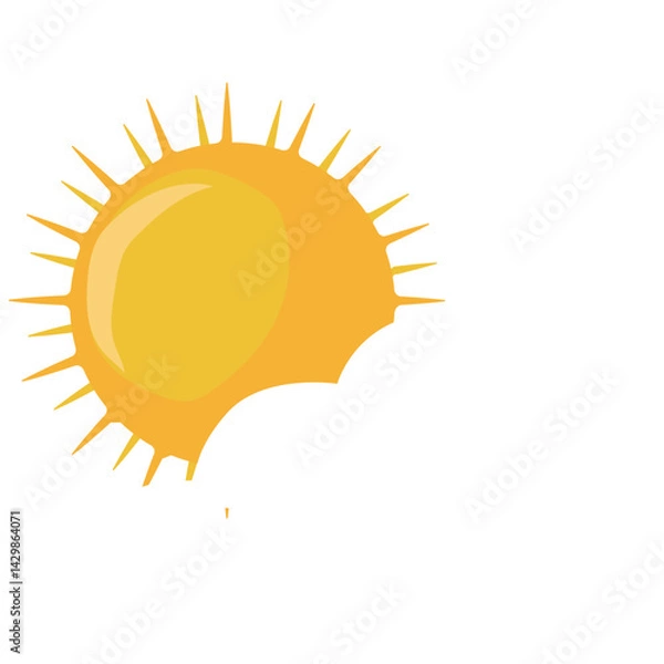 Obraz sun and cloud