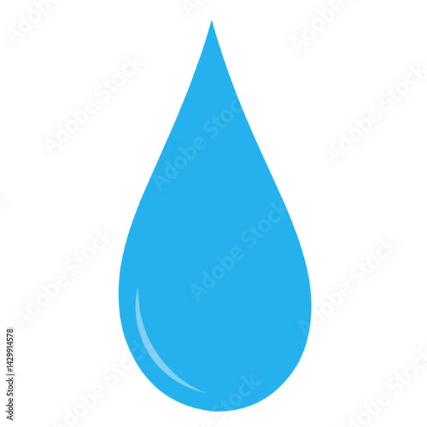 Fototapeta water drop vector illustration