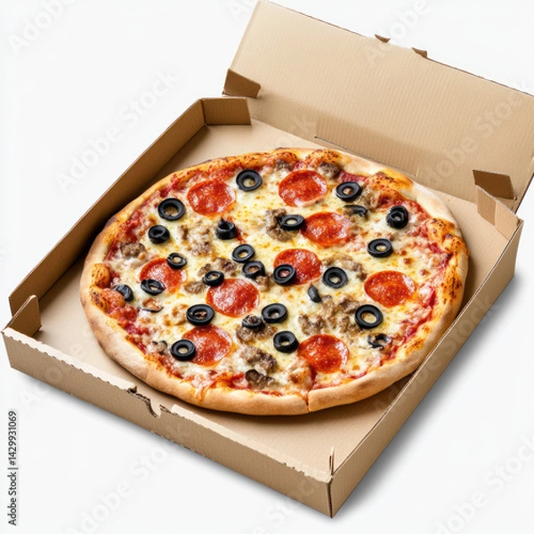 Obraz pizza in box