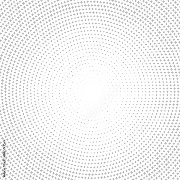 Obraz Geometric modern light silver pattern. Fine ornament with dotted elements