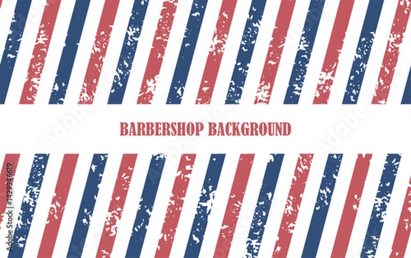Obraz Barbershop background with text in the middle