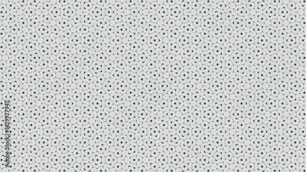 Obraz Modern geometric abstract floral organic textile pattern vector.