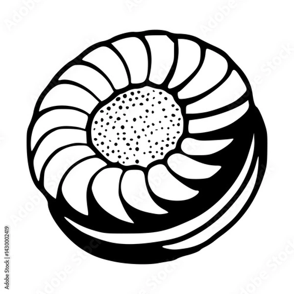 Fototapeta biscuit vector illustration