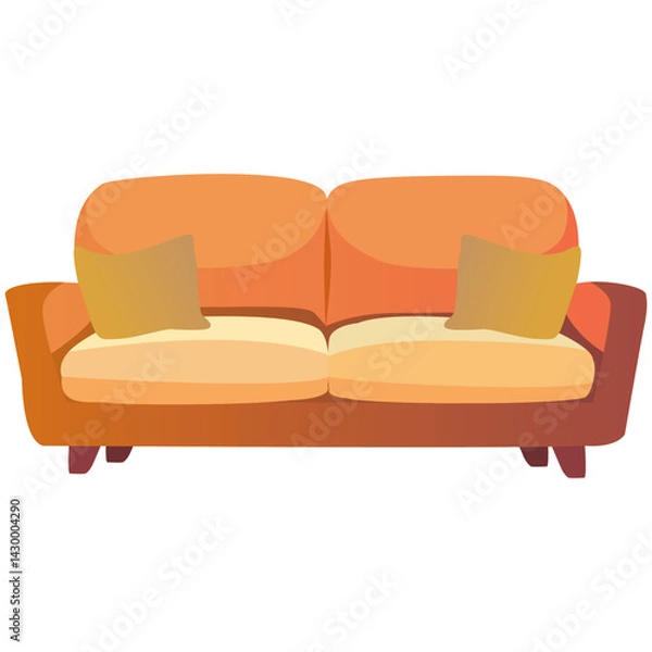 Obraz sofa and pillows vectors