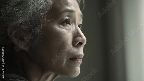 Fototapeta 高齢の日本人女性