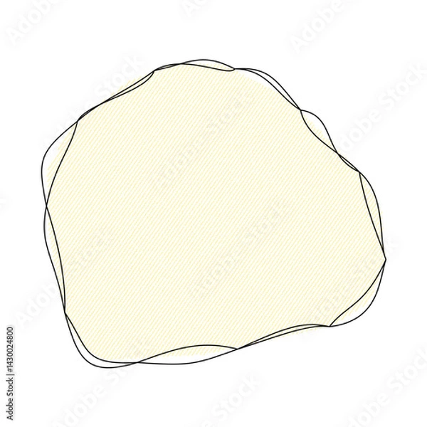 Obraz Abstract doodle shape decorative element