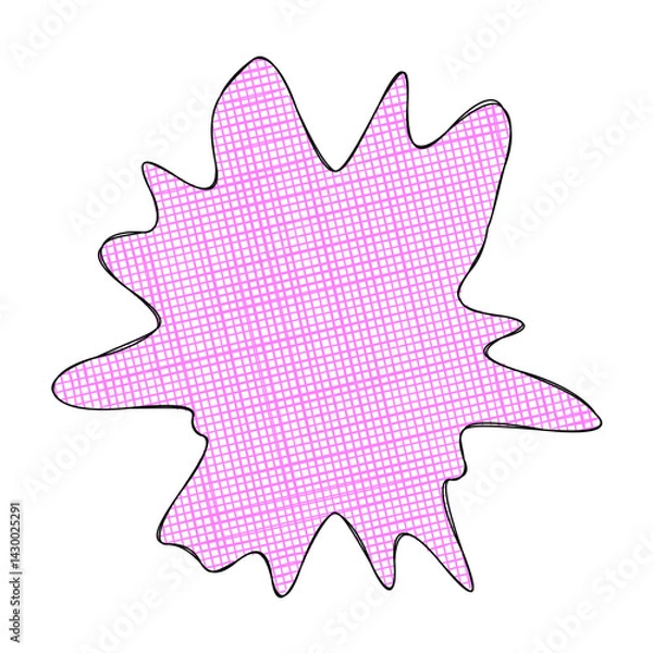 Obraz Abstract doodle shape decorative element