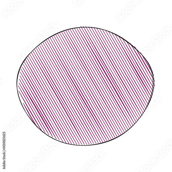 Obraz Abstract doodle shape decorative element