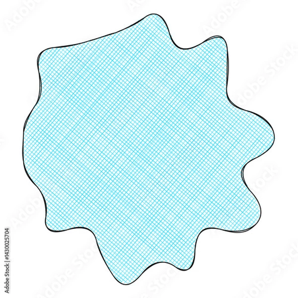 Obraz Abstract doodle shape decorative element