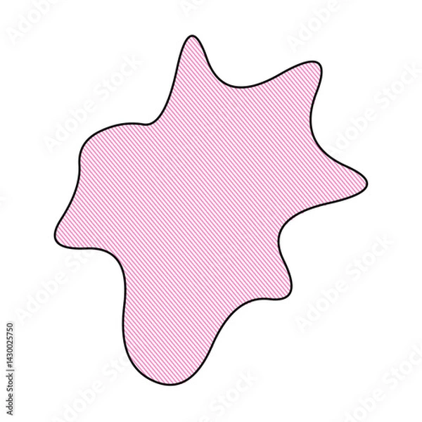 Obraz Abstract doodle shape decorative element