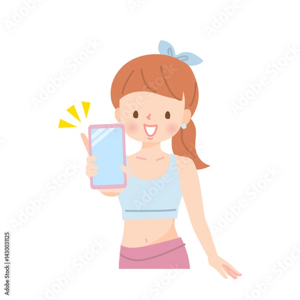 Fototapeta 若い女性インストラクター