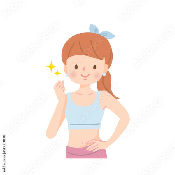 Obraz 若い女性インストラクター