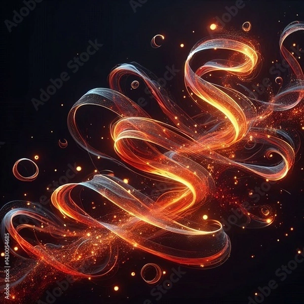 Fototapeta Floating Ember of fire