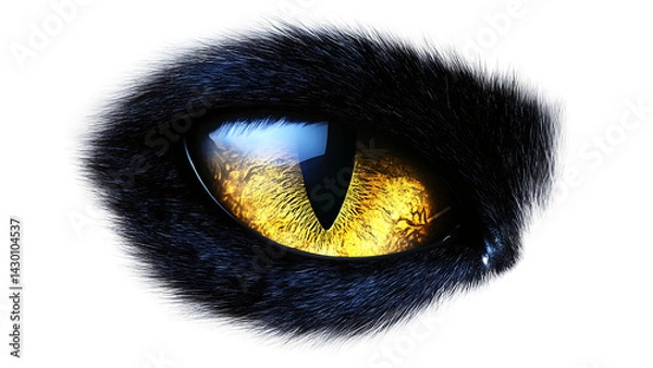 Obraz a cat eye on transparent background PNG