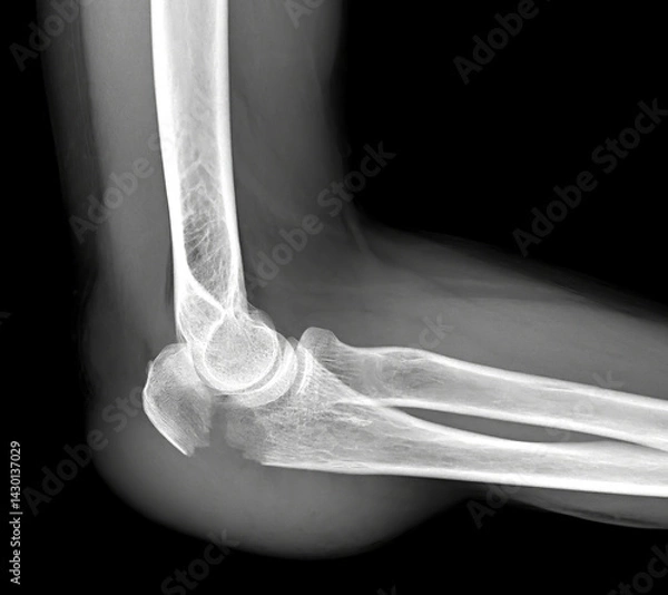 Fototapeta Before and After: Olecranon Fracture Treatment.