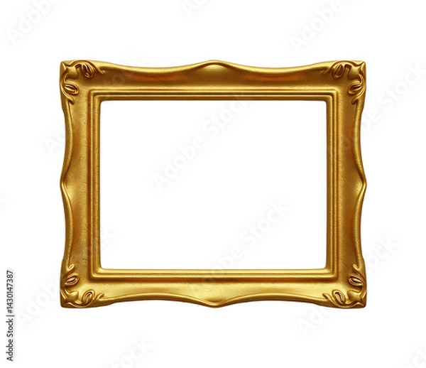 Fototapeta 黄金の優雅な額縁 上品な輝き