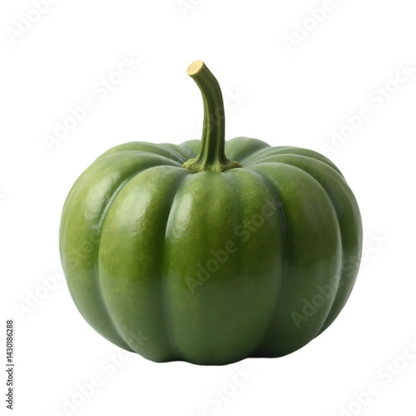 Fototapeta Green pumpkin isolated on transparent background PNG