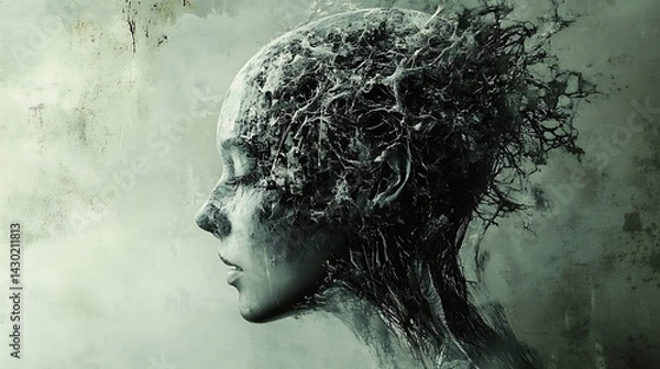 Fototapeta A digital artist manipulating colors with virtual reality brushes

