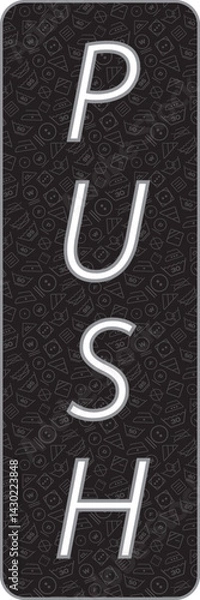 Obraz Door Push Pull Tag for Laundry and Dry Cleaners 