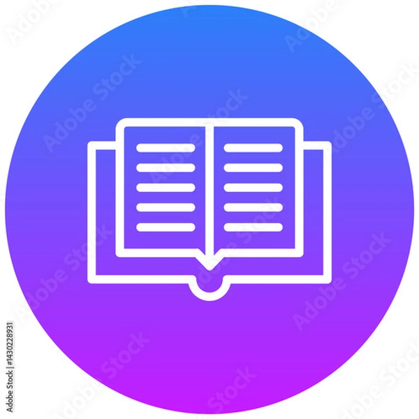 Fototapeta Open Book Icon