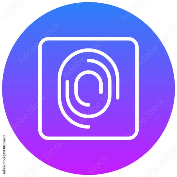 Obraz Biometrics Vector Icon