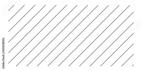 Obraz Dotted line connection. different types of long dashed line. collection of lines for notebook pages. graphic seamless pattern with black stripes in eps 10